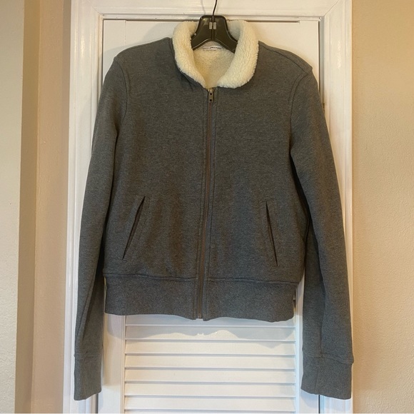 💕JAMES PERSE JERSEY FLEECE JACKET SIZE 2 - Picture 2 of 12